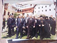Milosevic u Hilandaru
